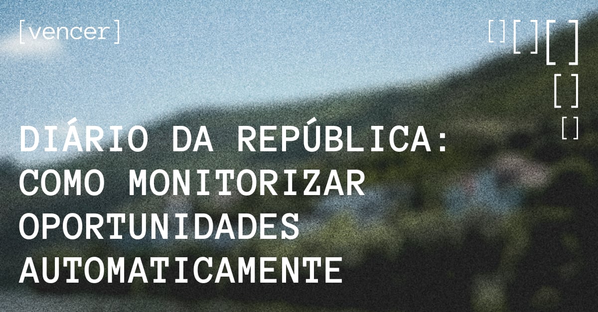 Diário da República e monitorização automática de concursos públicos